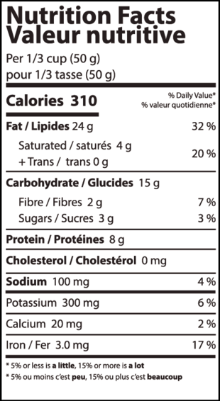 Nutrition info