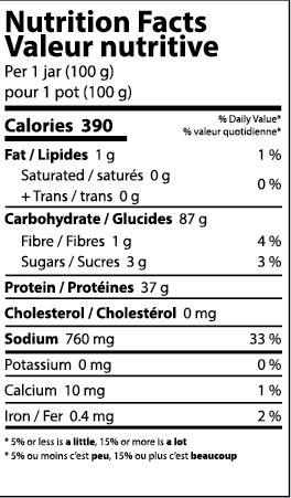 Nutrition info