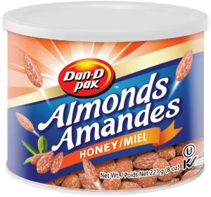 Almonds Honey 227g