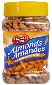Almonds Unsalted 210g