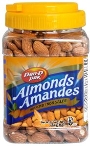 Almonds Unsalted 454g