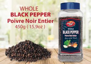 Whole Black Pepper 450g