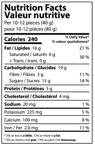 Nutrition info