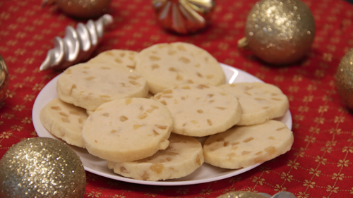 Shortbread with Candied Citrus Peel